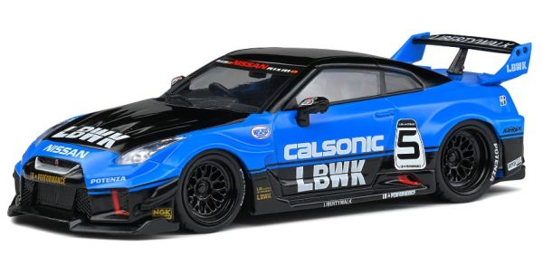 SOL4311202 - NISSAN GT-R (R35) LB Silhouette Calsonic Black and blue - 1