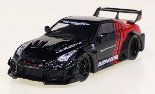 SOL4311204 - NISSAN GTR (R35) LBWK 2020 Noir et rouge - 1