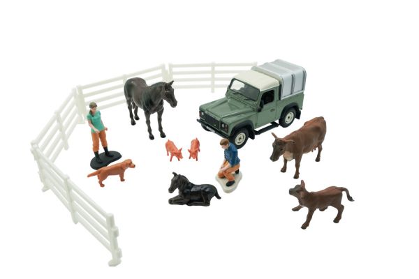 BRI43385 - LAND ROVER Vet box with animals - 1