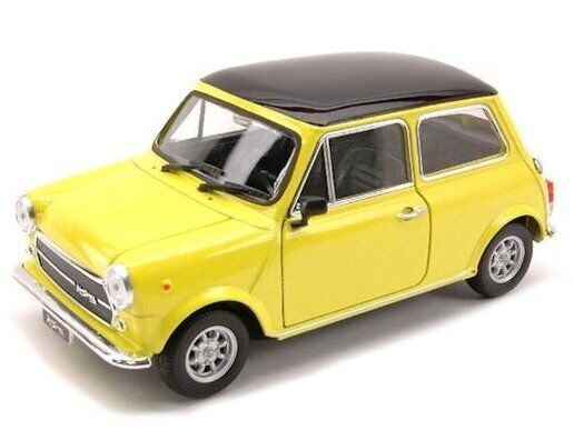 WEL43609JAUNE - MINI Cooper 1300 yellow with black roof friction model - 1