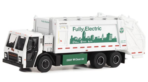 GREEN45170-C - MACK LR Electric garbage truck 2021 from the SD TRUCKS series in blister pack - 1