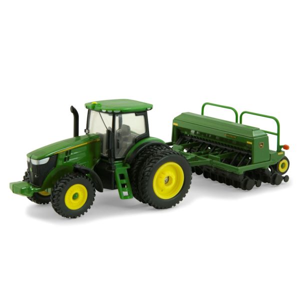 ERT45433 - JOHN DEERE 7215R dual rear wheels with seeder - 1