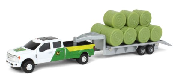 ERT45927 - FORD F-350 with trailer and 11 bales of hay - 1