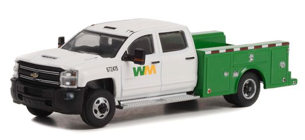 GREEN46100-C - 2018 CHEVROLET Silverado 3500HD WM from the DUALLY DRIVERS series under blister - 1