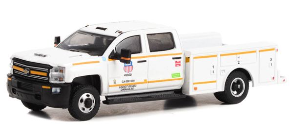 GREEN46110-C - 2018 CHEVROLET Silverado 3500 dually maintenance truck from the DUALLY DRIVERS series in blister pack - 1