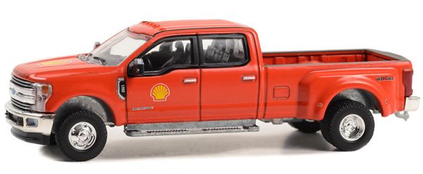 GREEN46130-E - blister-packed FORD F-350 Lariat Dually 2019 - SHELL Oil from the DUALLY DRIVERS range - 1