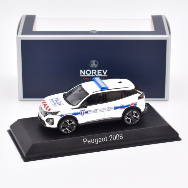 NOREV472876 - PEUGEOT 2008 2024 Police Municipale with red/white stripe - 1