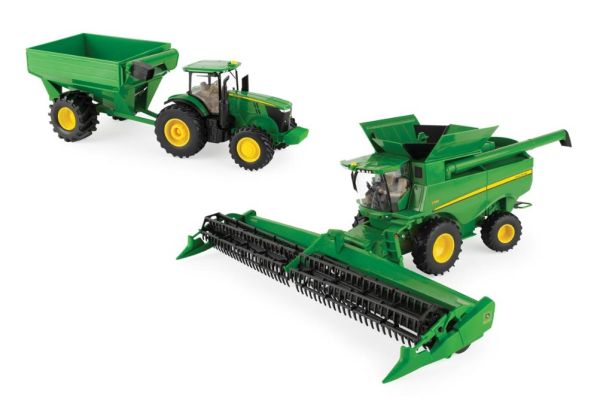 ERT47358 - Combine harvester JOHN DEERE S780 with JOHN DEERE 7240R and transfer conveyor - 1