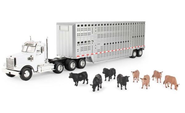 ERT47362 - FREIGHTLINER 8x6 with 2-axle cattle trailer and cattle trailer - 1