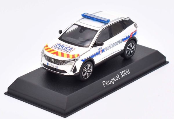 NOREV473949 - PEUGEOT 3008 2023 Municipal Police with red and yellow stripes - 1