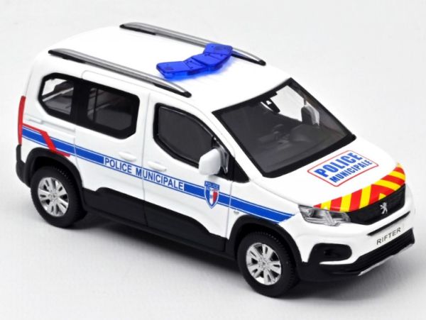 NOREV479067 - 2019 PEUGEOT Rifter Police Municipal red and yellow signalisation - 1