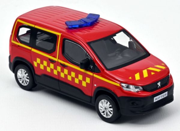 NOREV479071 - 2019 PEUGEOT Rifter Fire Brigade chequered side decoration - 1