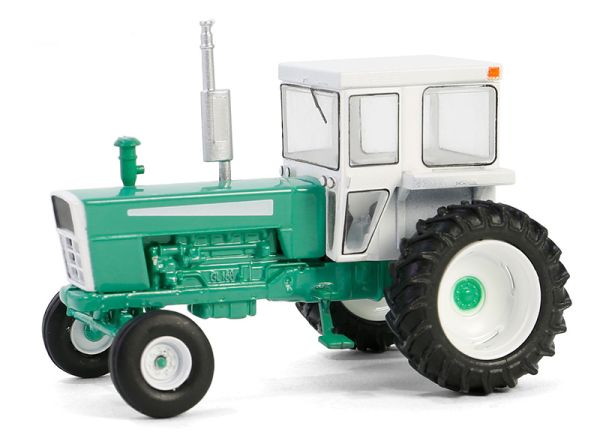 GREEN48090-A - 1973 DOWN ON THE FARM series 09 green tractor with white cab, blister-packed - 1