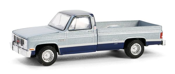 GREEN48090-D - GMC Sierra Classic K2500 1985 blue from DOWN ON THE FARM 09 series in blister pack - 1