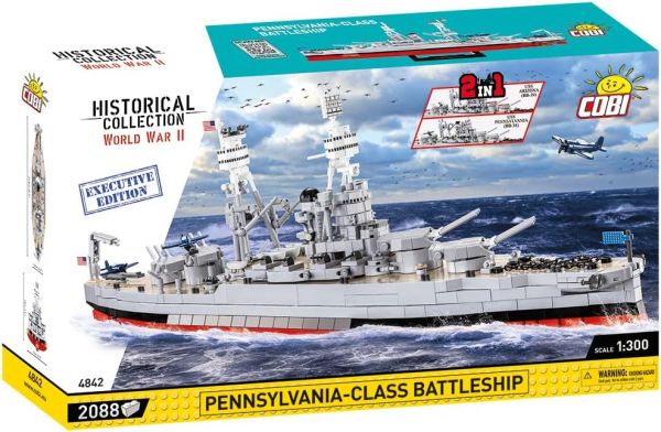 COB4842 - Battleship PENNSYLVANIA - CLASS BATTLESHIP 2in1 Exclusive Edition - 2088 Pieces - 1