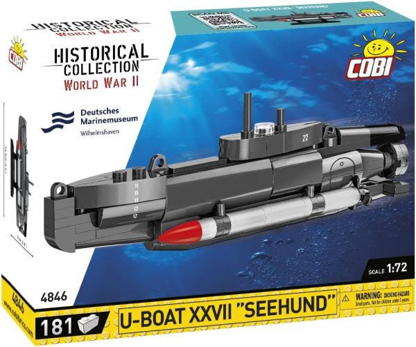 COB4846 - Submarine U-BOAT XXVII SEEHUND – 181 Pieces - 1