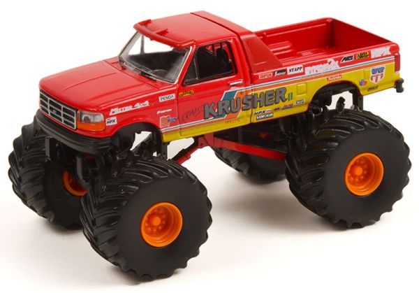 GREEN49100-F - FORD F-250 1993 KRIMSON KRUSHER II aus der Serie KING OF CRUNCH in Blisterverpackung. - 1