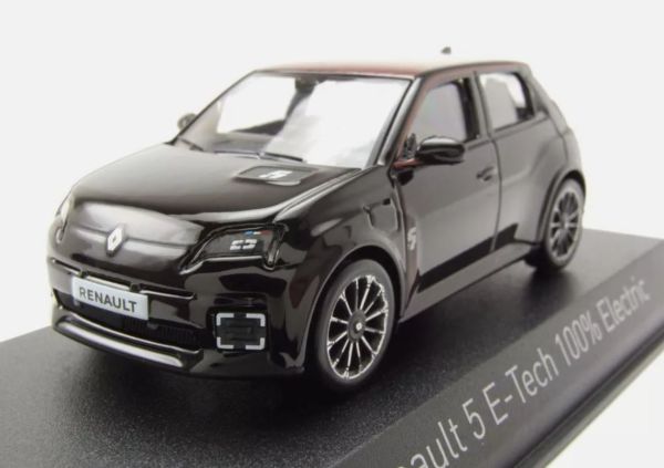 NOREV510554 - RENAULT 5 E-Tech 100% Electric 2025 Black Star with Red Deco - 1