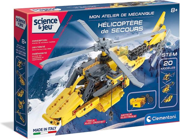 CLE52559 - Science and games - My mechanical workshop - Rescue helicopter - 1