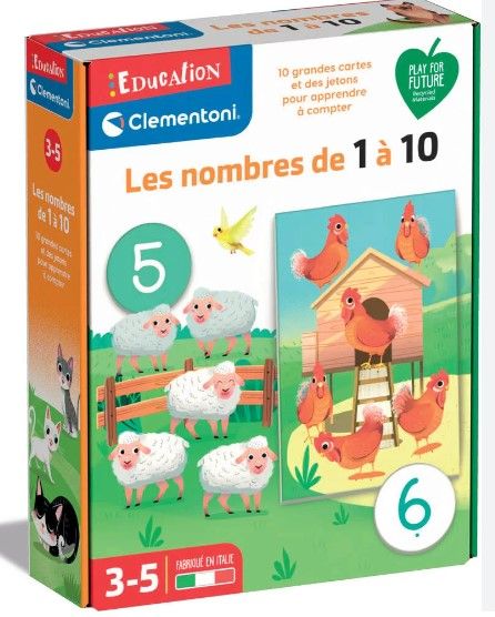 CLE52595 - Numbers from 1 to 10 | from 3 years old - 1