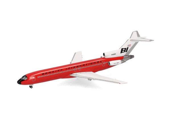 HER537551 - BOEING 727-200 Braniff International Solid Red - 1