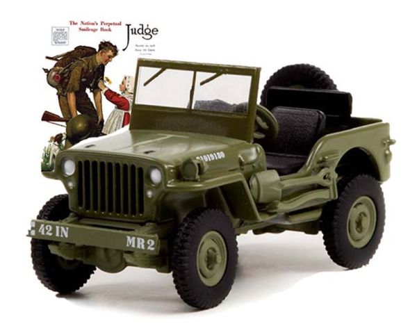 GREEN54060-A - JEEP Willis MB 1945 from the series NORMAN ROCKWELL under blister - 1