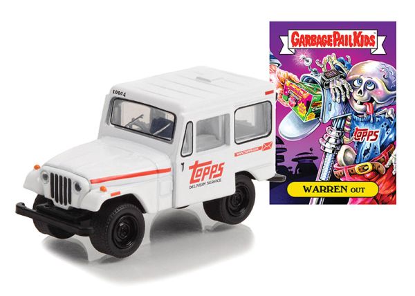 GREEN54070-B - JEEP DJ-5 1975 white from the series GARBAGE PAIL KIDS in blister pack - 1