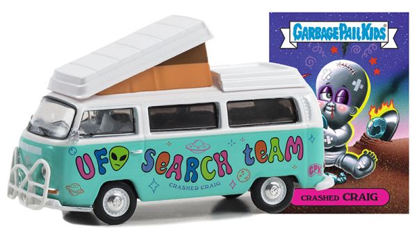 GREEN54090-B - VOLKSWAGEN Type 2 Campmobile 1968 Blue from the series GARBAGE PAIL KIDS in blister pack - 1