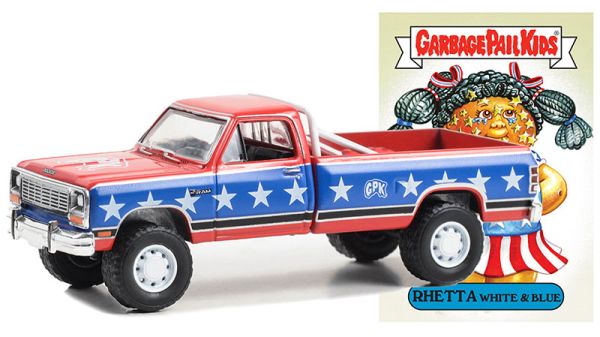 GREEN54090-E - DODGE Ram D-250 1985 Red and blue from the series GARBAGE PAIL KIDS in blister pack - 1