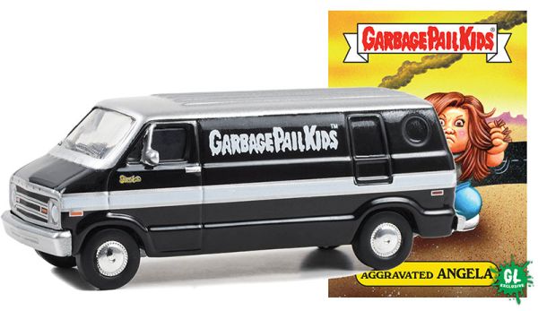 GREEN54090-F - DODGE B-100 1977 Black from the GARBAGE PAIL KIDS range in blister pack - 1