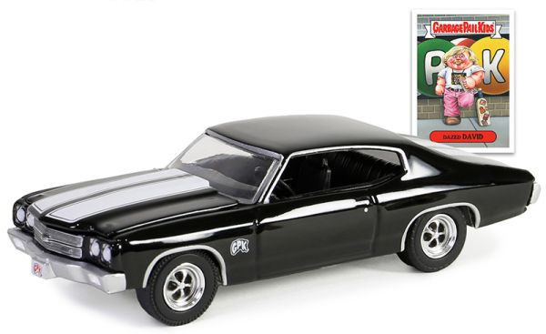 GREEN54100-B - CHEVROLET Chevelle 1970 Schwarz aus der Serie GARBAGE PAIL KIDS in Blisterverpackung - 1