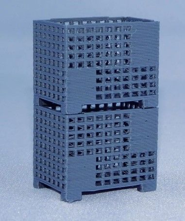 MSM5471/01 - 2 Wire mesh boxes 24mm x 16mm x 19.4mm - miniature - 1