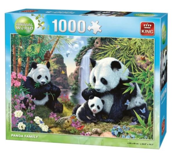 KING56009 - 1000 pieces Panda Family jigsaw - 1