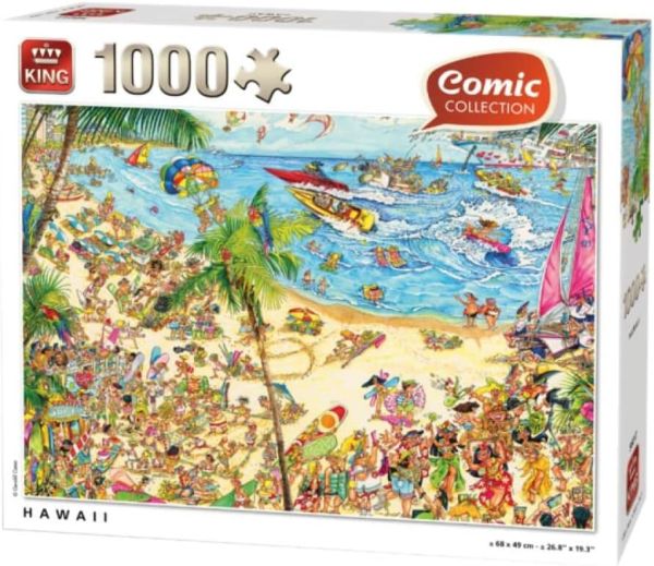 KING56017 - 1000 pieces Puzzle Comic Collection Hawaii - 1