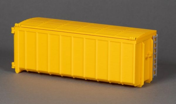 MSM5610/01 - 40m3 skip with yellow lid - 1