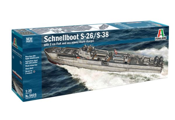 ITA5625 - Boat Schnellboot S-26/S-38 to assemble and paint - 1