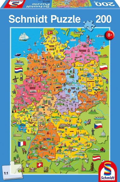 SCM56312 - 200 Piece Puzzle Illustrated map of Germany - 1