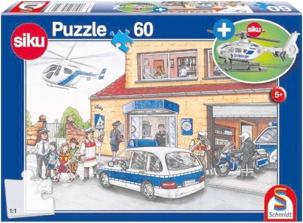 SCM56351 - 60 piece puzzle Police station with helicopter - 1