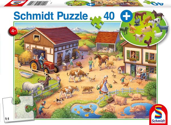 SCM56379 - 40 pieces jigsaw puzzle Happy farm with animals - 1