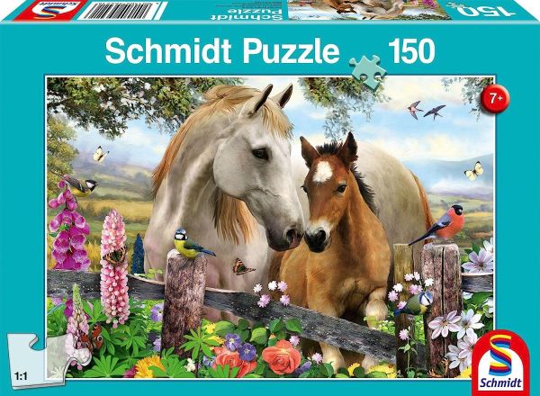 SCM56421 - Puzzle 150 pieces Mare and her foal - 1