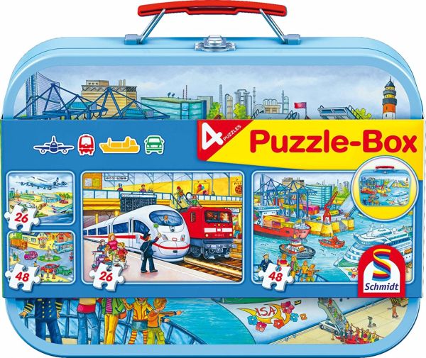 SCM56508 - 4 Puzzles 26 and 48 pieces Means of transport - 1