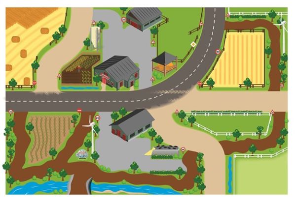 KID570347 - Farm play mat 100x150 cm - 1