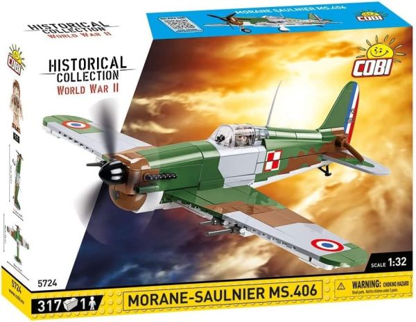 COB5724 - Military aircraft Morane-Saulnier MS.406 - 317 pieces - 1