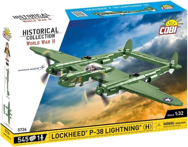 COB5726 - LOCKHEED P-38H Lightning Military Aircraft - 545 Pieces - 1