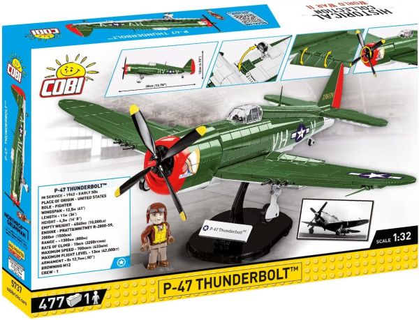 COB5737 - P-47 THUNDERBOLT Military Aircraft - 477 Parts - 1