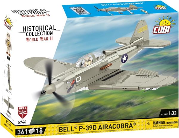 COB5746 - BELL P-39D Airacobra military aircraft - 361 pieces - 1