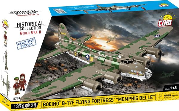 COB5749 - Military aircraft BOEING B-17 Flying Fortress Memphis Belle Exclusive Edition – 1376 Pieces - 1