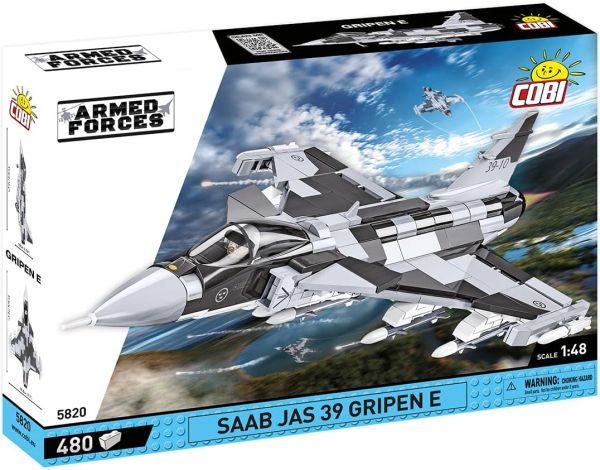 COB5820 - SAAB JAS 39 GRIPEN E military aircraft - 480 pieces - 1