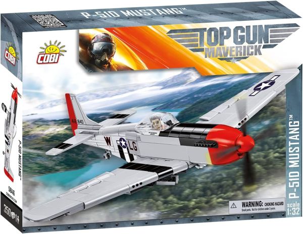 COB5846 - TOP GUN MUSTANG P-51D military aircraft – 340 pieces - 1