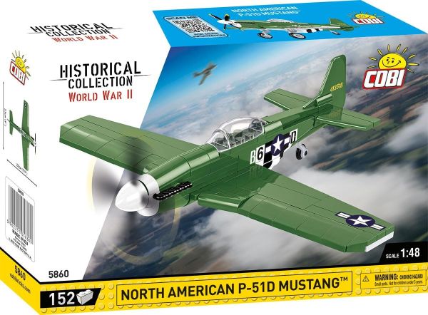 COB5860 - North American military aircraft MUSTANG P-51D - 152 pieces - 1